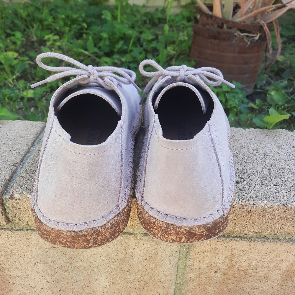 Birkenstock Gary Lace-Up Lavender Suede Women's Shoes Size 39 8 - Picture 8 of 12